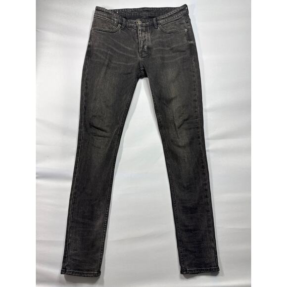 Ksubi Men's Van Winkle Angst Faded Black Skinny Denim Jeans - Size 32 (32x32)